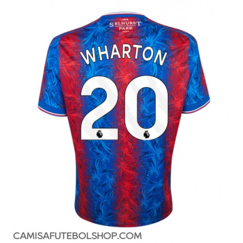 Camisa de time de futebol Crystal Palace Adam Wharton #20 Replicas 1º Equipamento 2024-25 Manga Curta